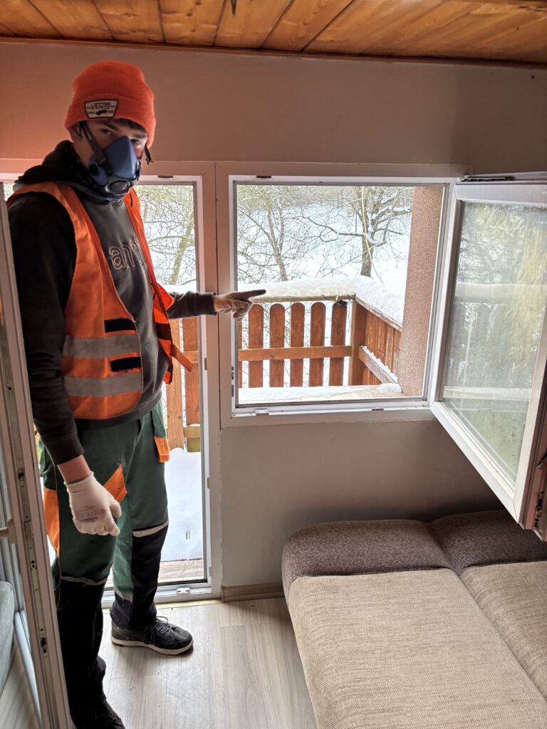 wietrzenie po ozonowaniu